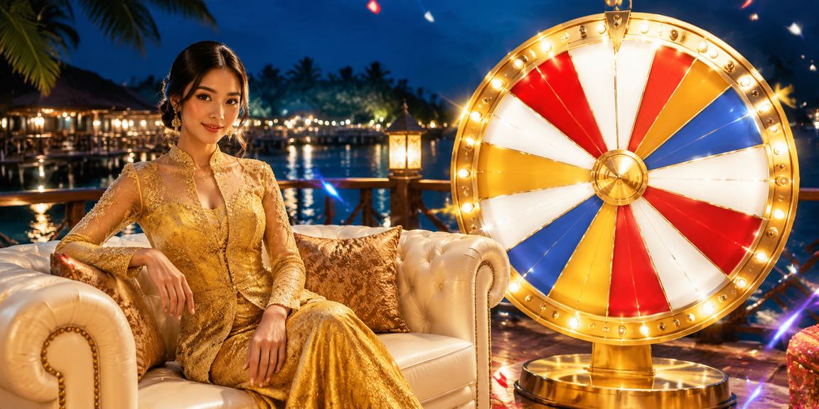 Pemain dari Terengganu bermain roulette dalam pakaian kebaya di e38